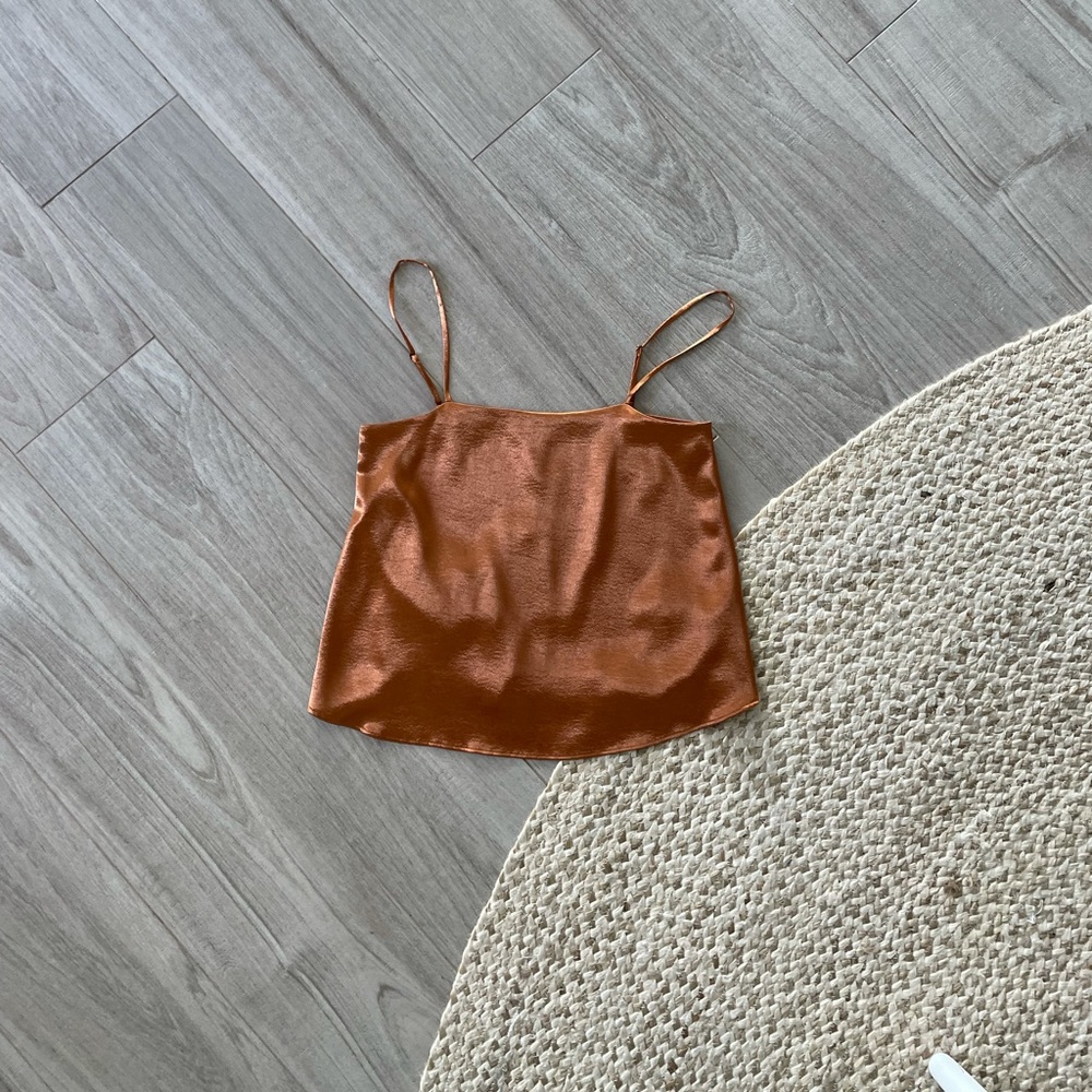 Joie Copper spaghetti strap top